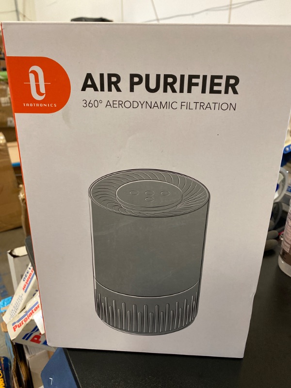 Photo 1 of Taotronics 360 Room True HEPA Air Purifier Black Cleaner Remove Odor Dust NEW 