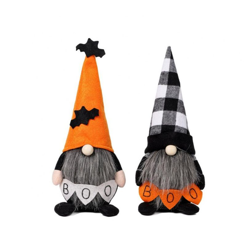 Photo 1 of Halloween Gnomes Plush Decor, 2 Pack Tomte Swedish Gnome Halloween Table Decorations Gifts NEW 
