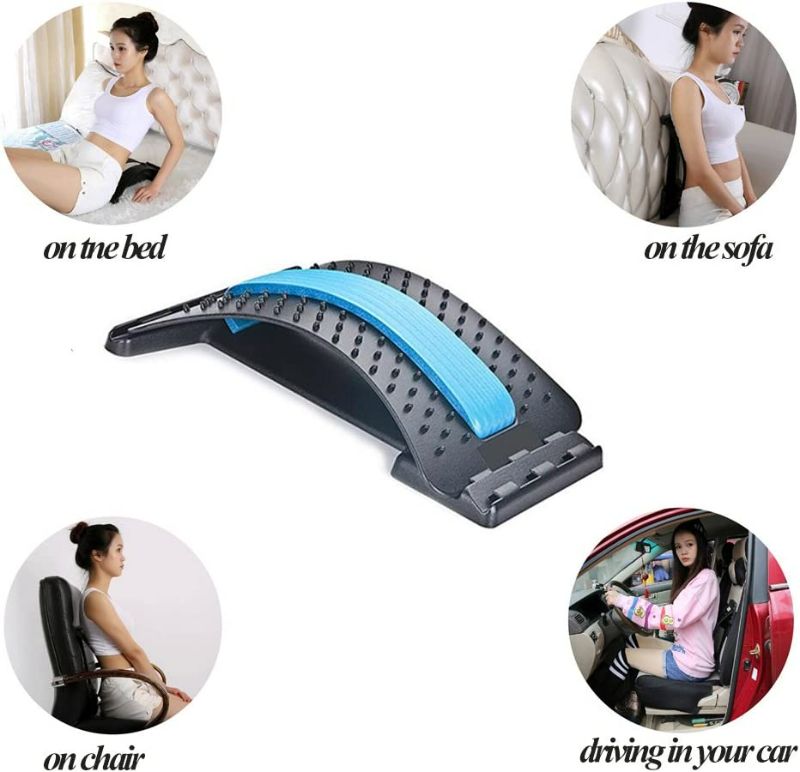 Photo 2 of Layhou Back Stretcher Back Massager Stretcher Back Stretching Device Back Massager for Bed Lumbar Support Relaxation Spinal, Lower and Upper Muscle Pain Relief NEW
