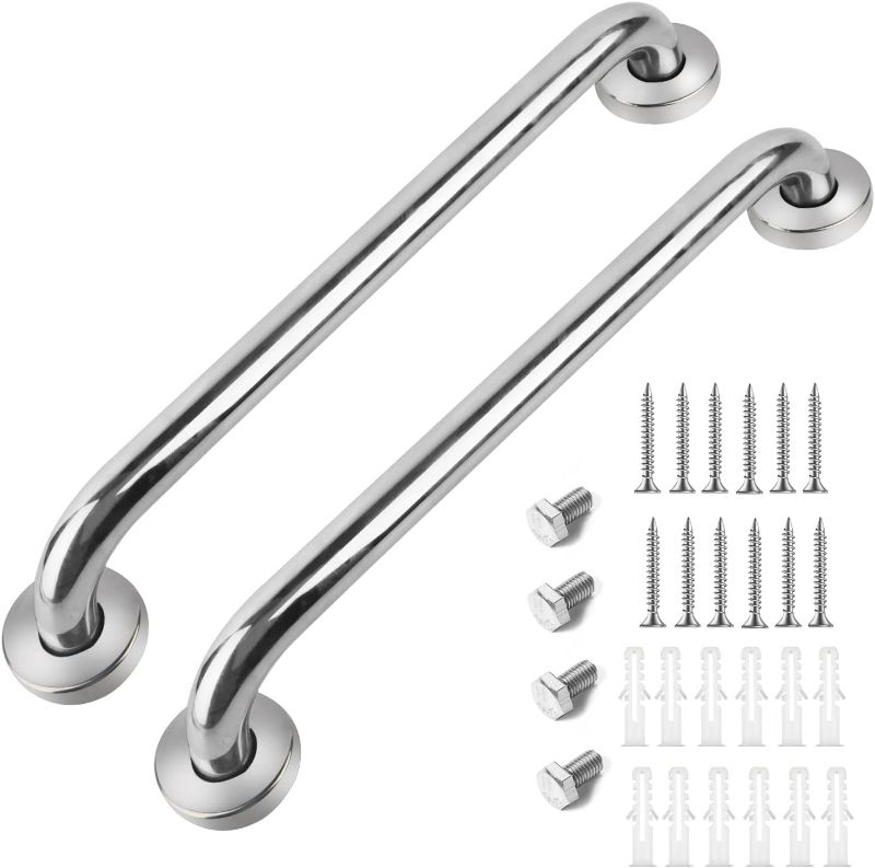 Photo 1 of Shower Grab Bar 2 Pack,Stainless Steel Bathroom Grab Bar Shower Bath Handle Grab Bars for Bathtub Showers 31 Inch