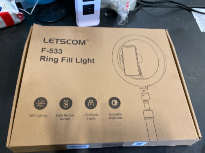 Photo 3 of LETSCOM F-533 Selfie Ring Light NEW 