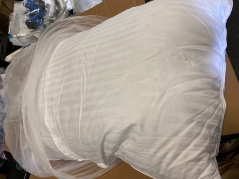 Photo 1 of Bed Pillows for Sleeping Set of 2 Standard Queen Size Soft Fiber Pillows (2 Pack) for Home and Hotel, Luxury, Cooling and Breathabe

