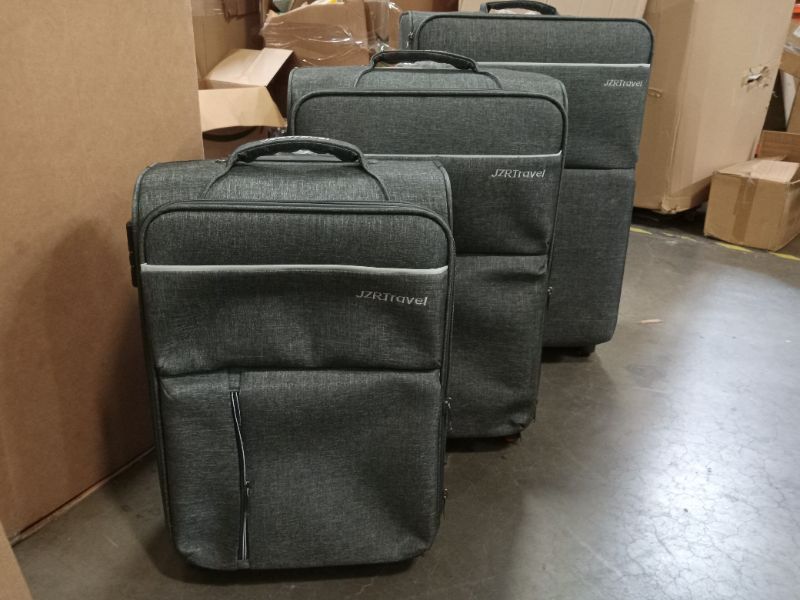 Photo 2 of 3 Set of Luggage (20,24,28") GREY NEW 