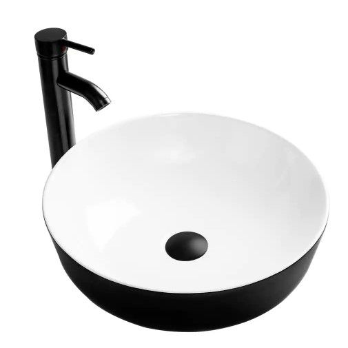 Photo 1 of Black Ceramic Round Vessel Sink NEW 