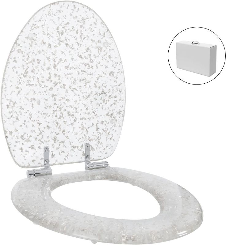 Photo 1 of Transparent Resin Toilet Seat NEW 