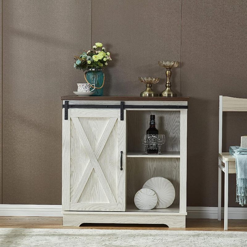 Photo 1 of NewCosmos Buffet Sideboard with Sliding Barn Door NEW 