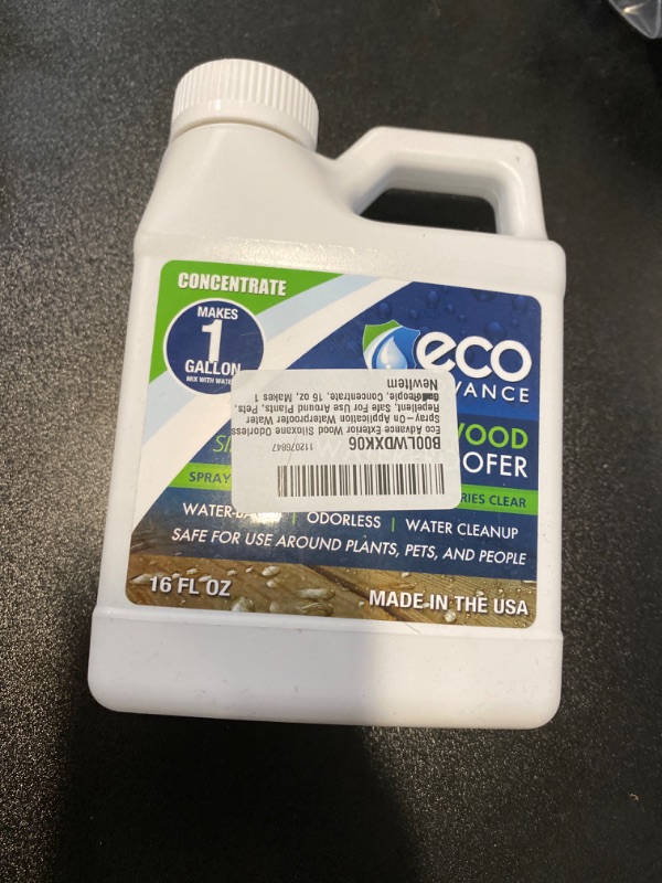 Photo 2 of ECO ADVANCE Exterior Wood Waterproofer Concentrate, Makes 1 Gallon NEW 