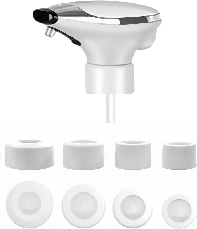 Photo 2 of Automatic Soap Dispenser 4Lids Interchangeable Gaskets for Various Bottle Touchless Handsfree Soap Dispenser for Kitchen Hand Sanitizer Lotion (Liquid Dispenser) NEW 
