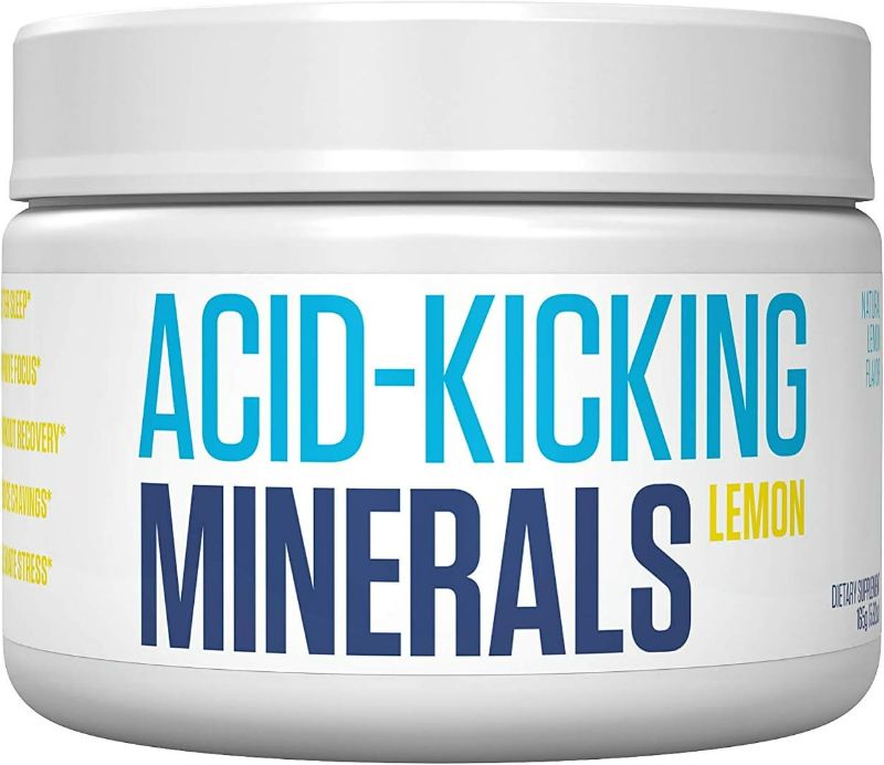 Photo 1 of Alkamind ACID-KICKING Minerals Supplement to GET Off Your Acid! 4 Pure Minerals to Alkalize & Replenish and Balance Your Body's pH - Delicious Natural Lemon Flavor NEW 