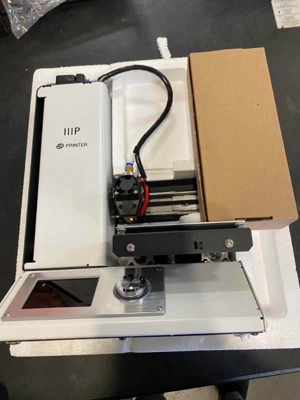 Photo 2 of Monoprice Select Mini 3D Printer v2 - White With Heated Build Plate, Fully Assembled + Free Sample PLA Filament, MicroSD Card