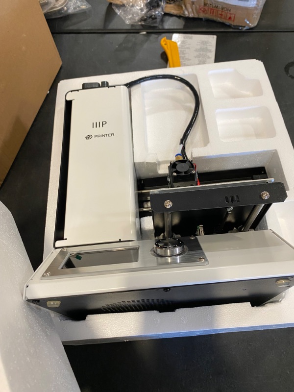 Photo 2 of Monoprice Select Mini 3D Printer v2 - White With Heated Build Plate, Fully Assembled + Free Sample PLA Filament, MicroSD Card