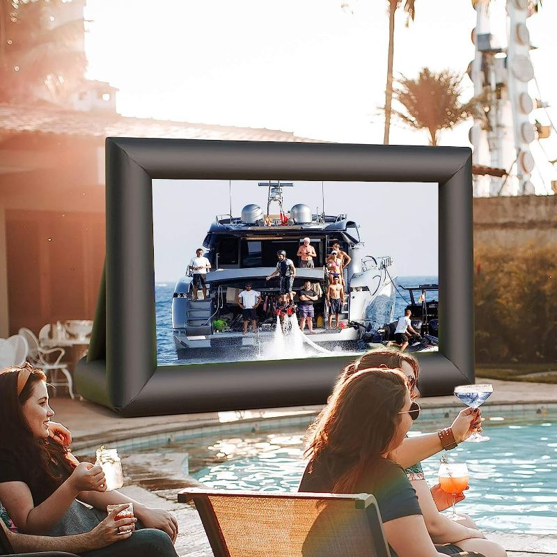 Photo 1 of Nurxiovo  Outdoor Projector Screen Inflatable, Mega Projection Movie Screen