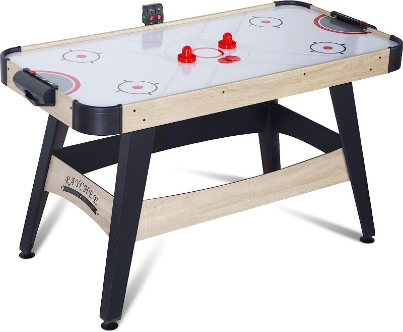 Photo 1 of 54” Air Hockey Table, Indoor Powered Hockey Game Table w/2 Pucks, 2 Pushers, Digital LED Scoreboard, Powerful 12V Motor for Adults and Kids, Home Game Room, Easy Setup 