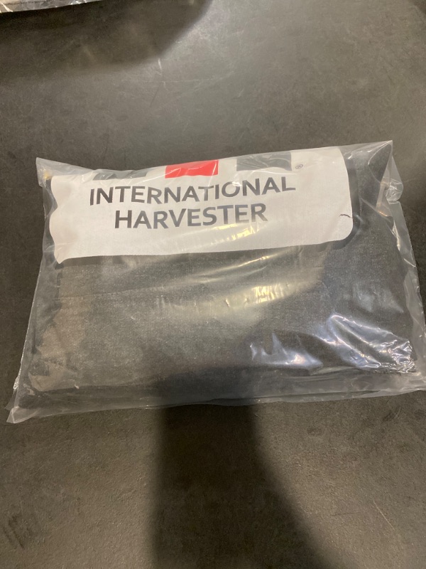Photo 3 of International Harvester Logo Heather Charcoal Hooded Sweatshirt NEW