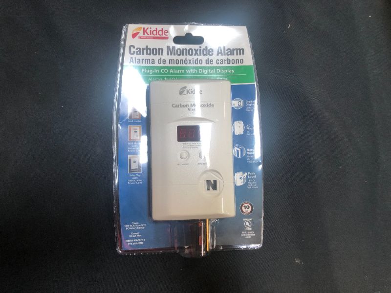 Photo 2 of Kidde Nighthawk Carbon Monoxide Detector, AC-Plug-In with Battery Backup, Digital Display

