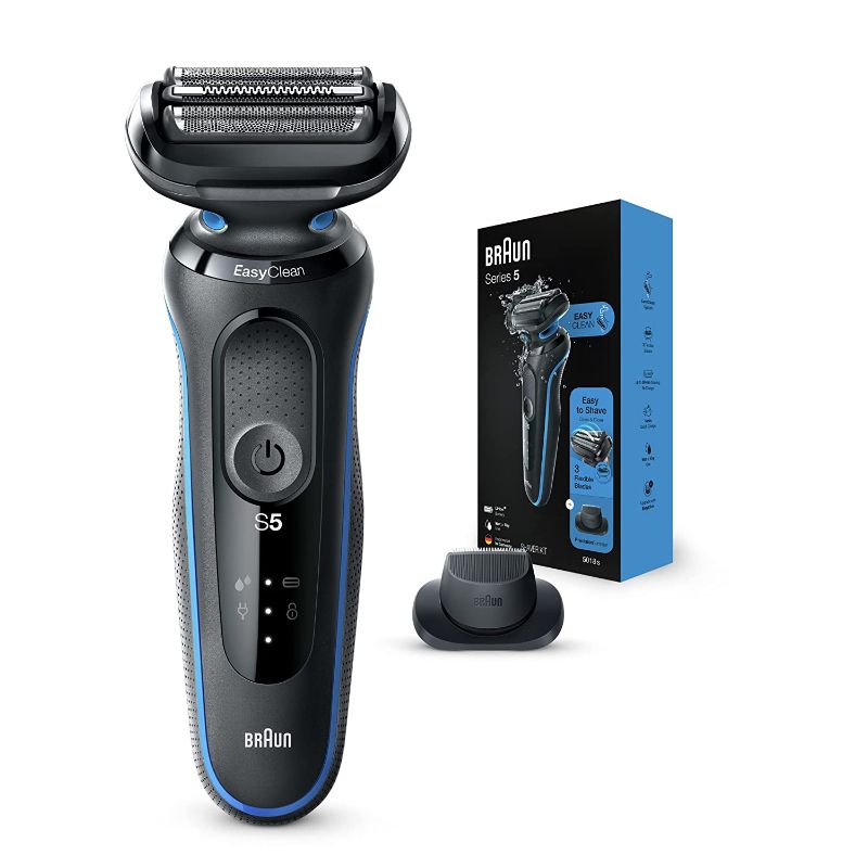 Photo 1 of Braun Electric Razor for Men, Series 5 5018s Electric Foil Shaver with Precision Beard Trimmer, Rechargeable, Wet & Dry with EasyClean
