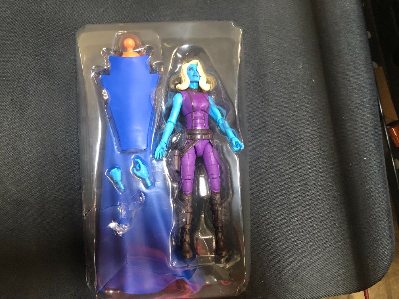 Photo 3 of Marvel Legends Series 6-inch Scale Action Figure Toy Heist Nebula, Premium Design, 1 Figure, 1 Accessory, and 2 Build-a-Figure Parts
