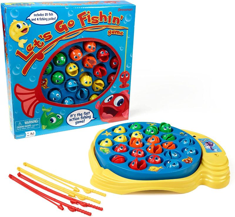 Photo 1 of Let's Go Fishin' Game by Pressman - The Original Fast-Action Fishing Game!
