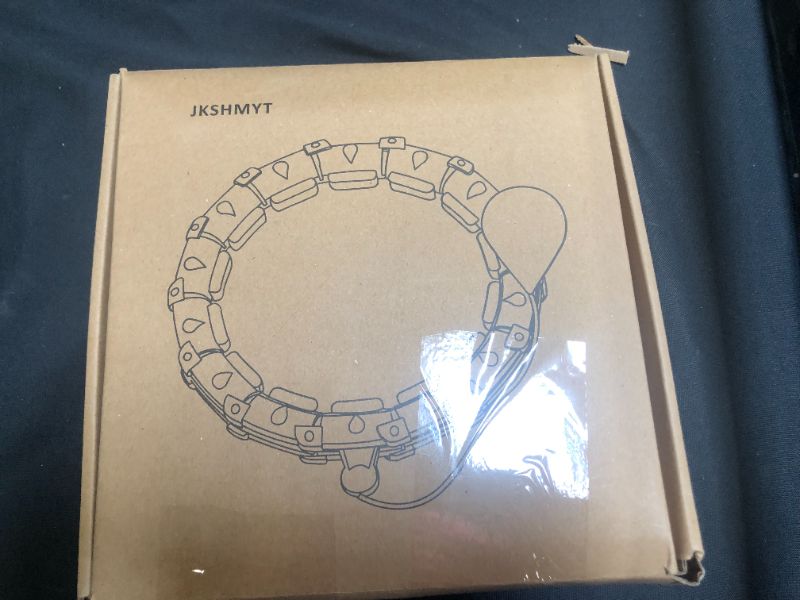 Photo 1 of JKSHMYT Smart Weighted Fit Hoop Plus Size for Adults Weight Loss, Hula Circle-2 in 1 Waist Exercise Hoop, 24 Links Detachable & Size Adjustable, with Ball Auto Rotate 360 Degree for Women
