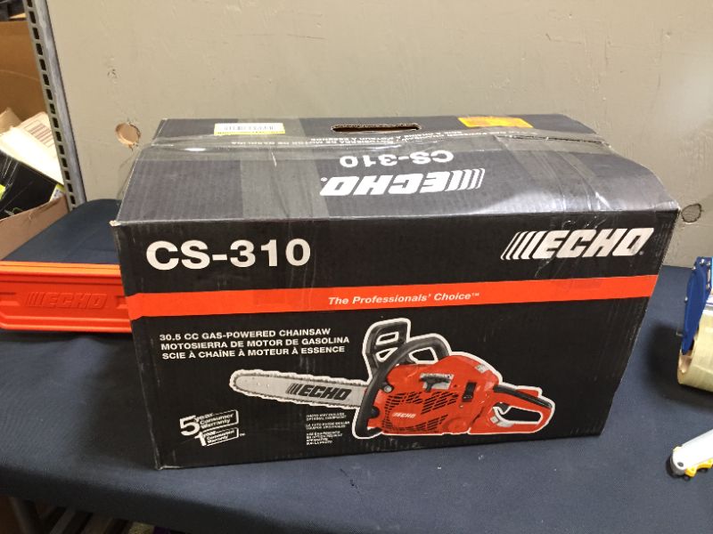 Photo 2 of 14 in. 30.5 cc Gas 2-Stroke Cycle Chainsaw
UNABLE TO TEST FUNCTIONALITY 