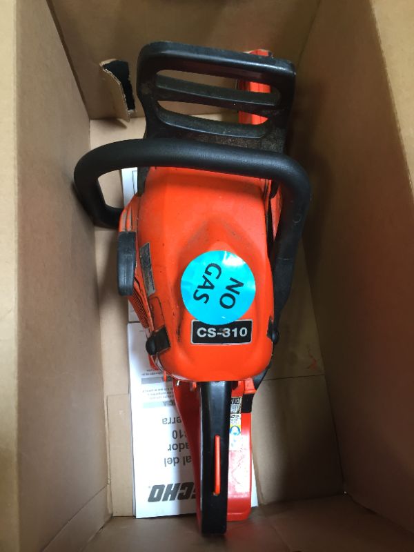 Photo 3 of 14 in. 30.5 cc Gas 2-Stroke Cycle Chainsaw
UNABLE TO TEST FUNCTIONALITY 