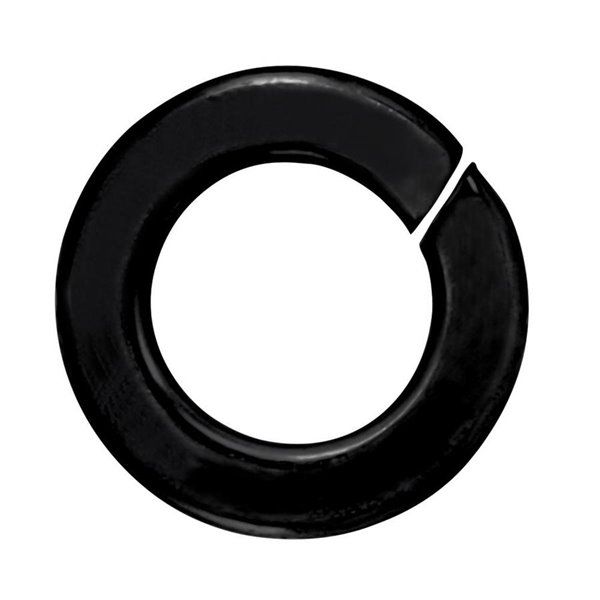 Photo 1 of 1/4 BLACK LOCK WASHER EXTERIOR (50 CT) - Hillman
4 pack