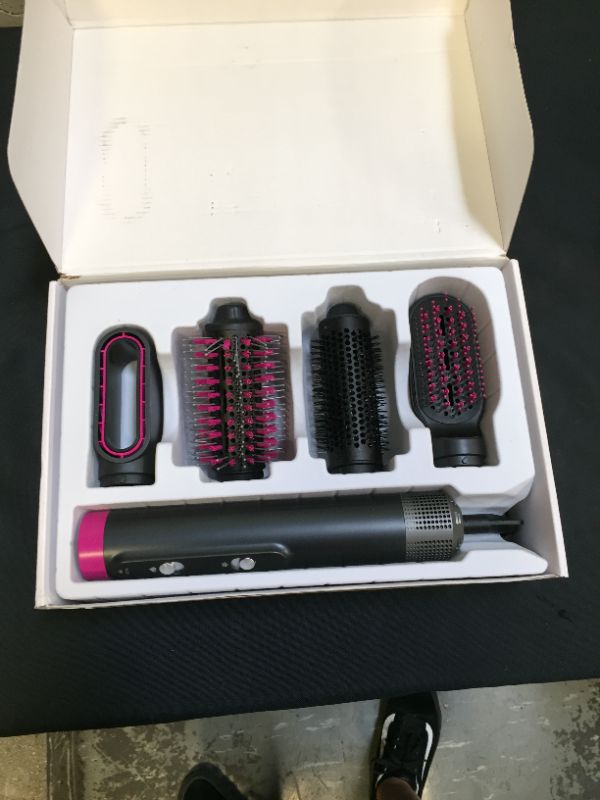 Photo 3 of 4 in 1 Hair Dryer Brush, One-Step Hair Dryer and Volumizer Hot Air Brush, Negative Ionic Electric Hair Dryer Brush, Detachable Brush & Interchangeable Brush Head, Blow Dryer Brush for All Hair Types
