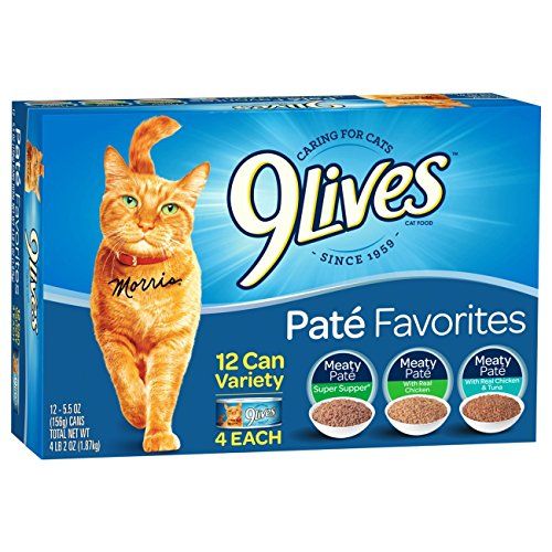 Photo 1 of 9Lives Pat Favorites Wet Cat Food Variety Pack, 5.5 Oz Cans, 12 Count with critter pops 2 count 