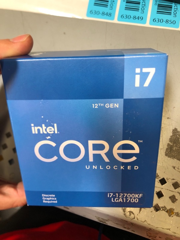 Photo 2 of Intel Core i7-12700KF Desktop Processor 12 (8P+4E) Cores up to 5.0 GHz Unlocked  LGA1700 600 Series Chipset 125W
FACTORY SEALED, BRAND NEW.