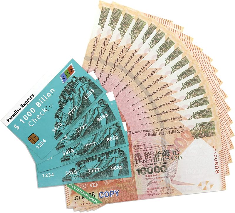 Photo 1 of Ancestor Money Credit Card, 320 PCS Joss Paper Hell Bank Note Spirit Ghost African Ancestor Money to Burn, for Funerals, Tomb Sweeping Day and The Hungry Ghost Festival
2 PACKS OF 320PC