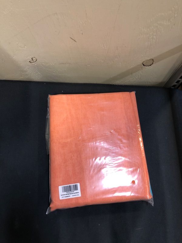 Photo 1 of Drewin Sheer Curtains Kids Room for Girls Bedroom 95 Inches Long 2 Panels Fashion Ombre Sunset Orange Blue Curtains Nursery Voile Sheer Curtain,52x95 Inches
