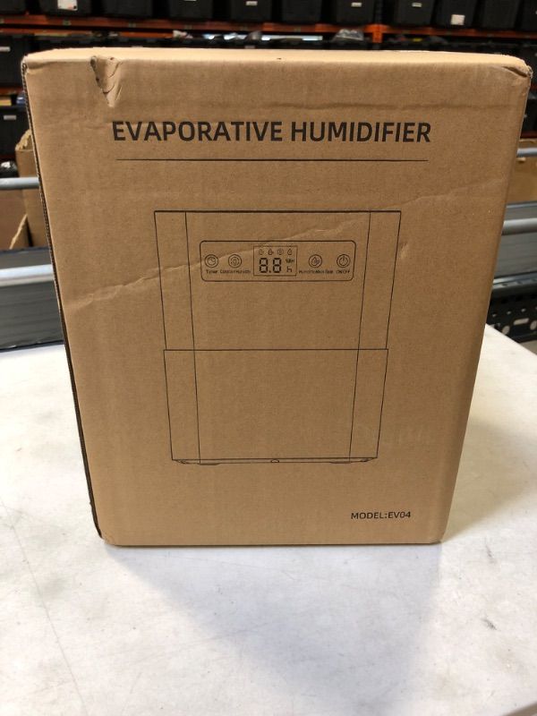 Photo 2 of XASLA Top Fill 5L Evaporative Humidifier for Baby Nursery Bedroom, No Mist Humidifier with Filter, Timer, Digital Display, Water Shortage Protection, Intelligent Constant Humidity ****Factory Sealed****