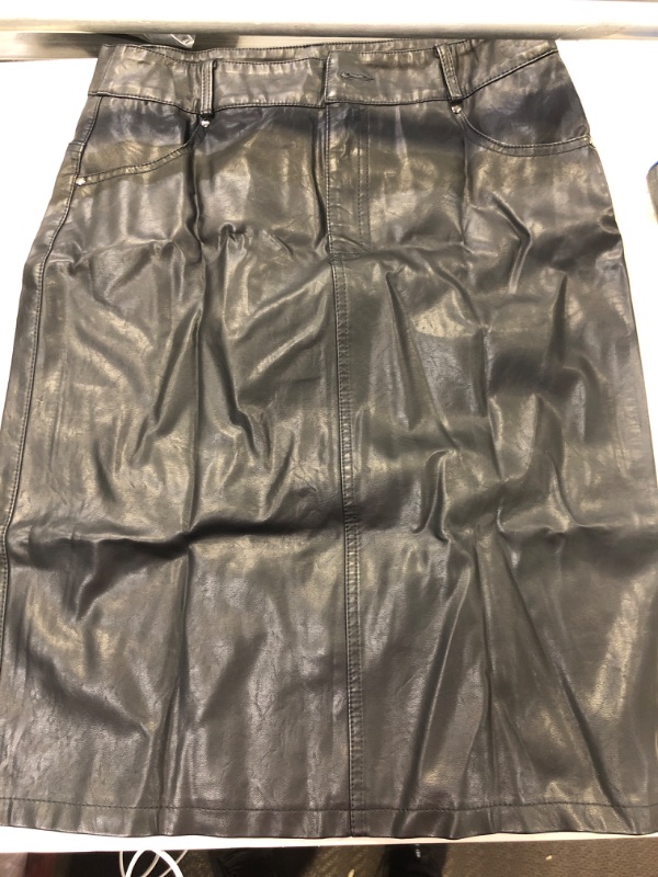 Photo 1 of BLACK LEATHER SKIRT SIZE M