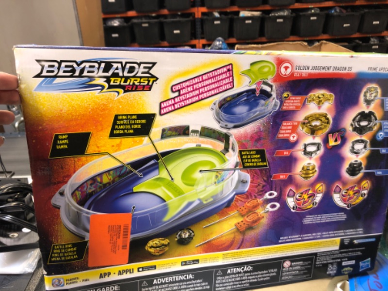 Photo 2 of BEYBLADE Burst Rise Hypersphere Vortex Climb Battle Set -- Complete Set with Beystadium, 2 Battling Top Toys and 2 Launchers, Ages 8 and Up