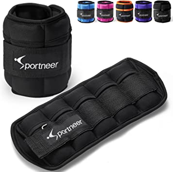 Photo 1 of 5 pounds each  Sportneer Adjustable Ankle Weights Set of 2