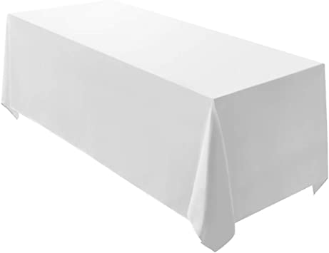 Photo 1 of 2 Pcs - Surmente Tablecloth 90 x 1321" Rectangular Polyester (White) 