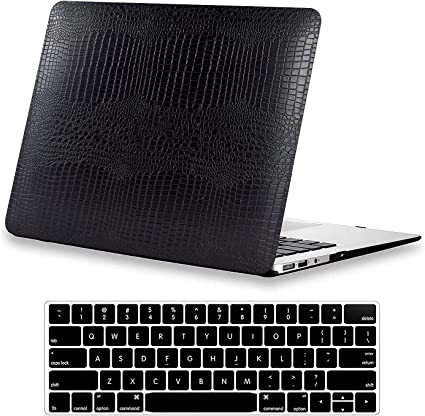 Photo 1 of Case Fit MacBook Pro 13 Inch 2022 A2338 M2 A2251 A2289 A2159 A1989 A1706 A1708 DTangLsm Premium Leather Hard Shell Case&Keyboard Cover Laptop Protective Cover for 13'' Mac Pro 2016-2022 Release,CBlack