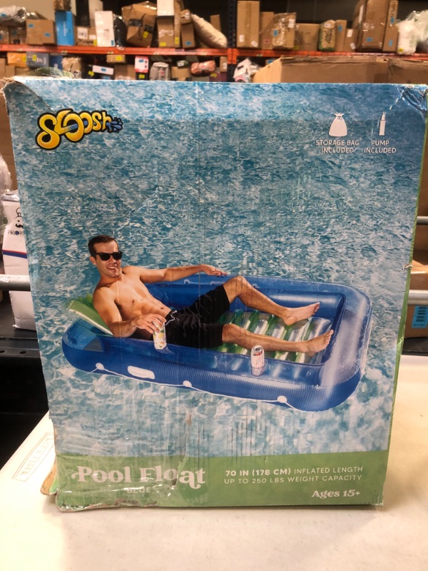 Photo 1 of 70 in (178cm) Pool Float Blue