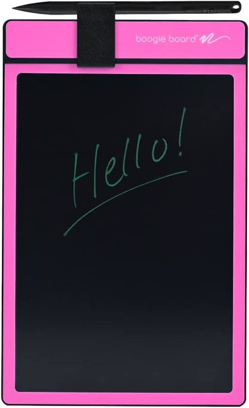 Photo 1 of Boogie Board Basics Reusable Writing Pad-Includes 8.5 in LCD Writing Tablet, Instant Erase, Stylus Pen, Pink
