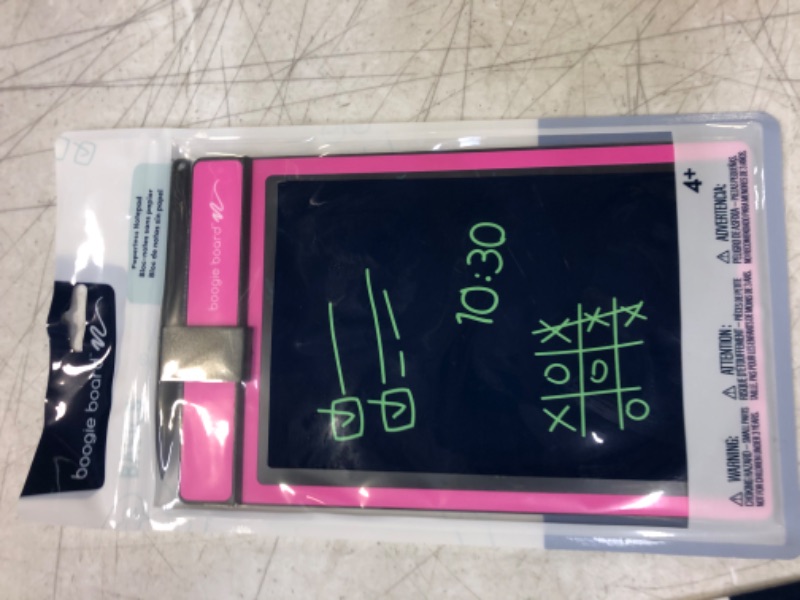 Photo 2 of Boogie Board Basics Reusable Writing Pad-Includes 8.5 in LCD Writing Tablet, Instant Erase, Stylus Pen, Pink
