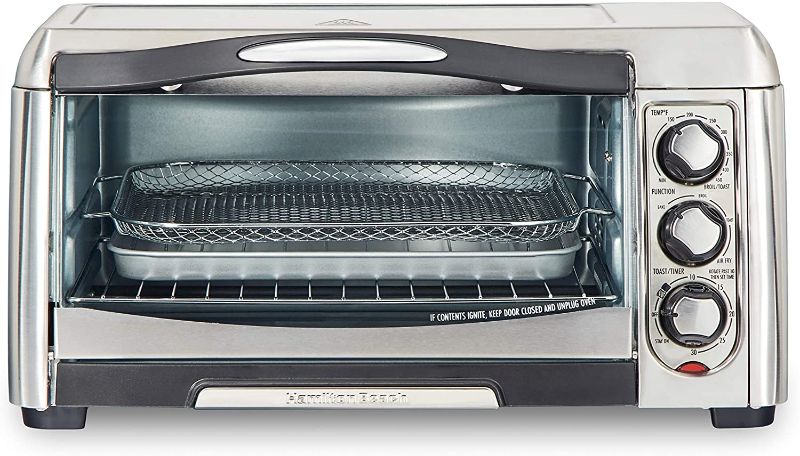 Photo 1 of Hamilton Beach 31323 Sure-Crisp Air Fry Toaster Oven, 6 Slice Capacity, Stainless Steel
