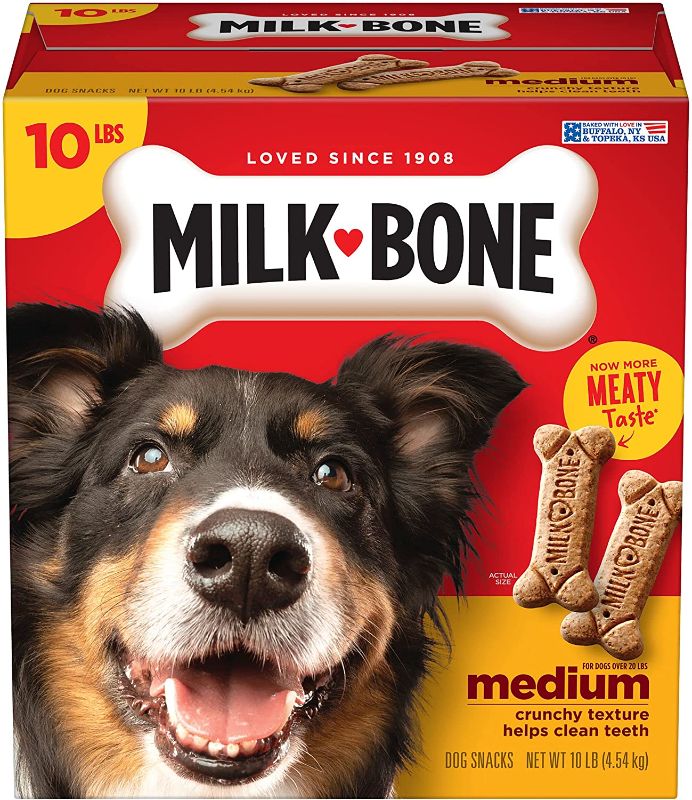 Photo 1 of 2 pk Milk-Bone Original Dog Treat Biscuits, Crunchy Texture Helps Clean Teeth 10 lbs BEST BY 2/21/22
