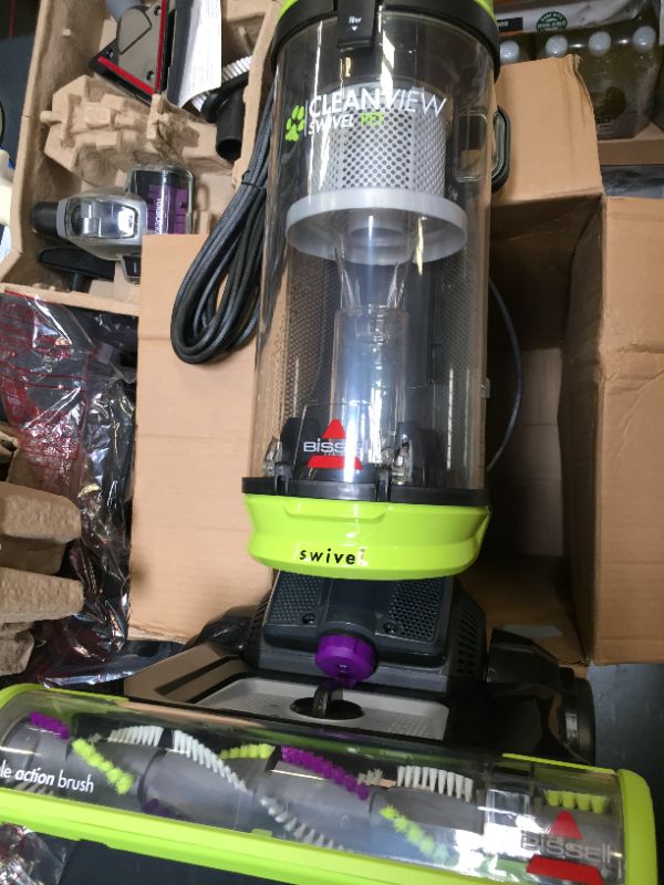 Photo 4 of BISSELL Cleanview Swivel Pet Upright Bagless Vacuum Cleaner, Green, 2252