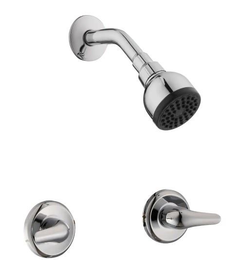 Photo 1 of Aragon 2-Handle 1-Spray Shower Faucet in Chrome (Valve Included)--parts only, major missing to complete item 
