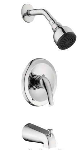 Photo 1 of Aragon Single-Handle 1-Spray Tub and Shower Faucet in Chrome (Valve Included)
