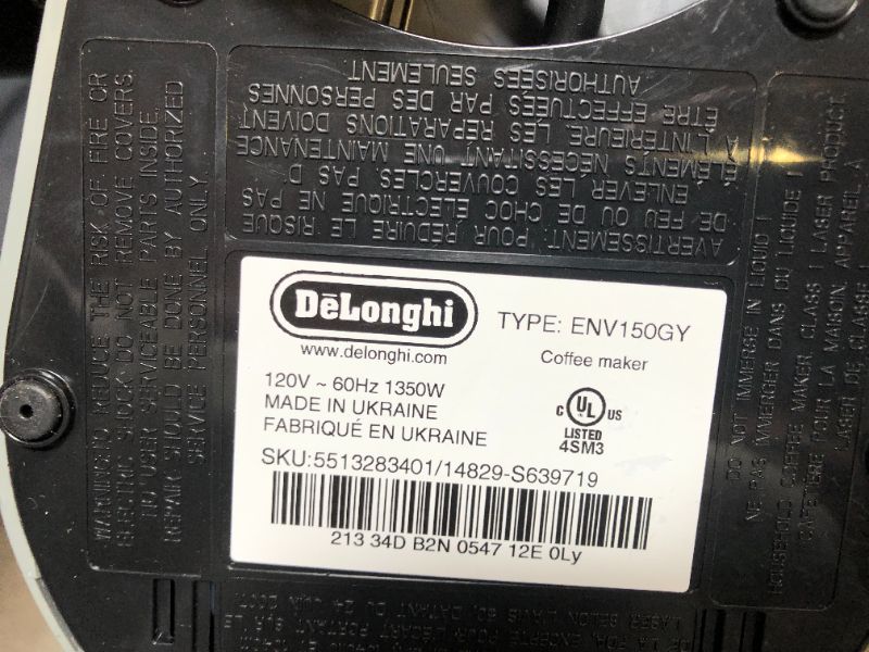 Photo 1 of Delonghi 120V 60Hz 1350W