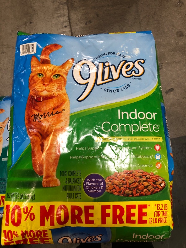 Photo 2 of 9Lives Plus Care Dry Cat Food Bonus Bag, 13.2-Pound, Best By April 3 2022
