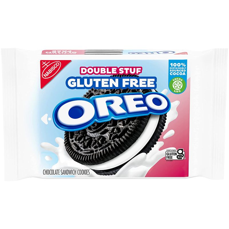 Photo 1 of 4 PK Oreo Double Stuf Gluten Free Sandwich Cookies 14.03 oz, Chocolate, 1 Count BEST BY 6/30/22
