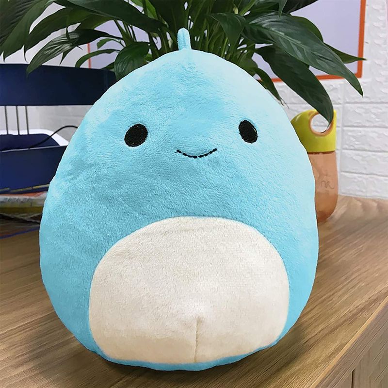 Photo 1 of FURIENIDE Dragon Cute Cartoon Plush Toy Stuffed Animal,Soft Pillow Soft Lumbar Back Cushion for Birthday Gifts(Blue)
