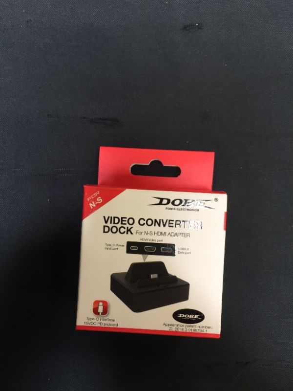 Photo 1 of HDMI Dock for Nintendo Switch, TV Dock for Nintendo Switch, Portable Replacement Mini Dock for Nintendo Switch OLED with USB 3.0 Port and HDMI Port - Black
